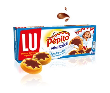 LU-PEPITO MINI ROLLOS CHOCOLAT AU LAIT