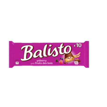 BALISTO: Barres chocolatées crème au lait et fruits des bois