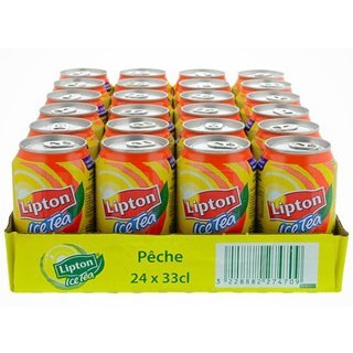 LIPTON Ice Tea pêche boisson au thé glacé 24X33cl