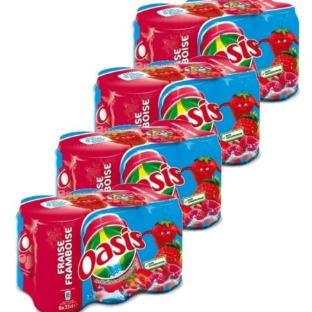 OASIS FRAISE FRAMBOISE PACK 24x33cl