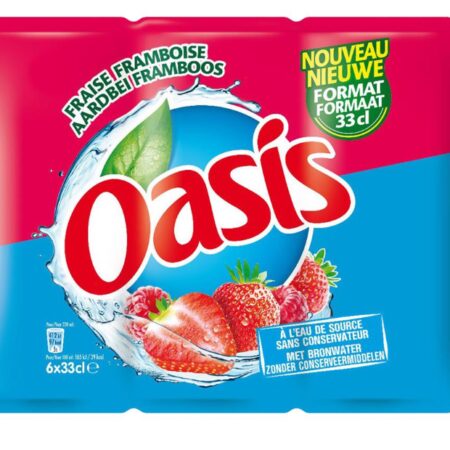 OASIS Fraise & Framboise Canettes 6x33cl