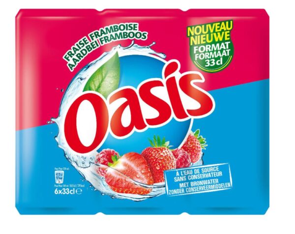 OASIS Fraise & Framboise Canettes 6x33cl