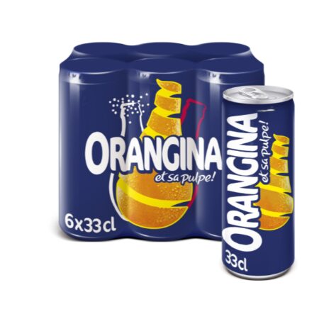 ORANGINA pack de 6 canettes de 33cl