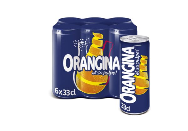 ORANGINA pack de 6 canettes de 33cl
