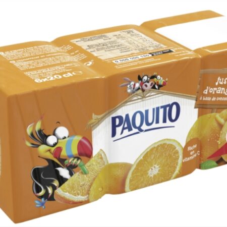 PAQUITO BRICK JUS D'ORANGE X6