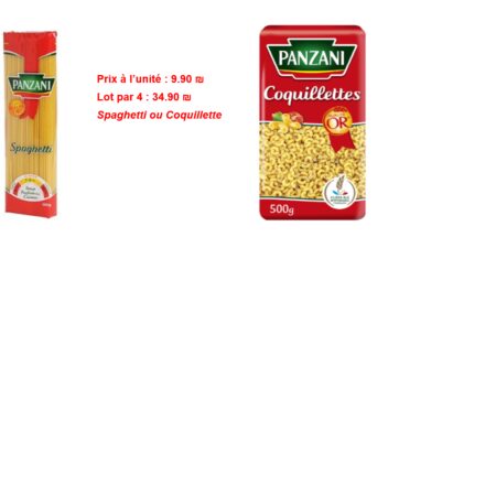 PANZANI: Lot de 4