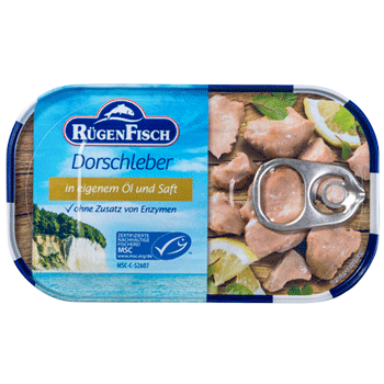 Rugen Fisch: Foie de morue