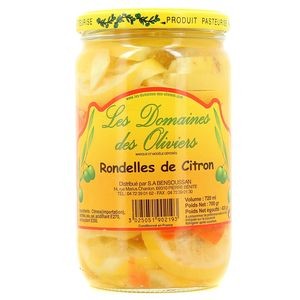 Citron beldi en rondelles