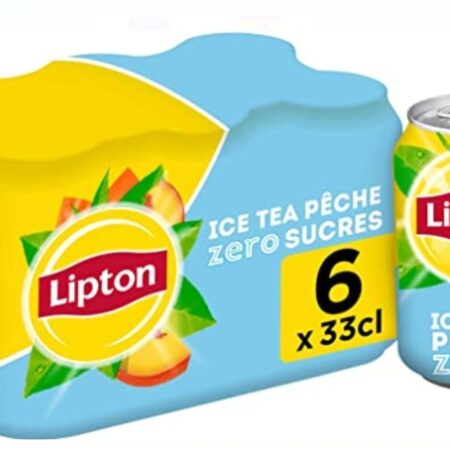 LIPTON Ice Tea sans sucres Pack de 6
