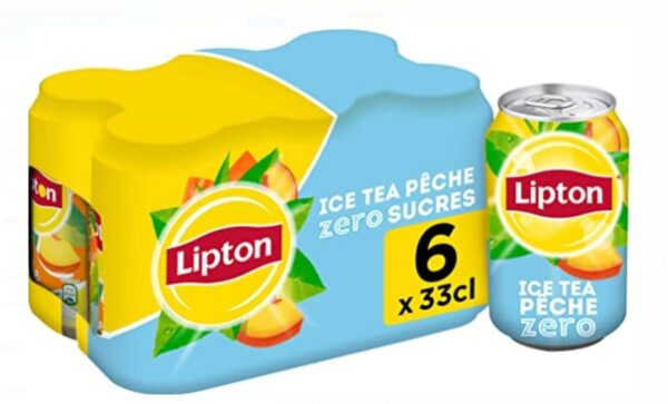 LIPTON Ice Tea sans sucres Pack de 6