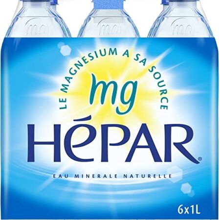 Hépar Eau Minérale Bouteille 6 x 1 L