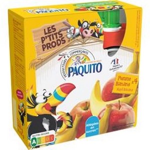 Paquito Compote Gourde Pomme Banane